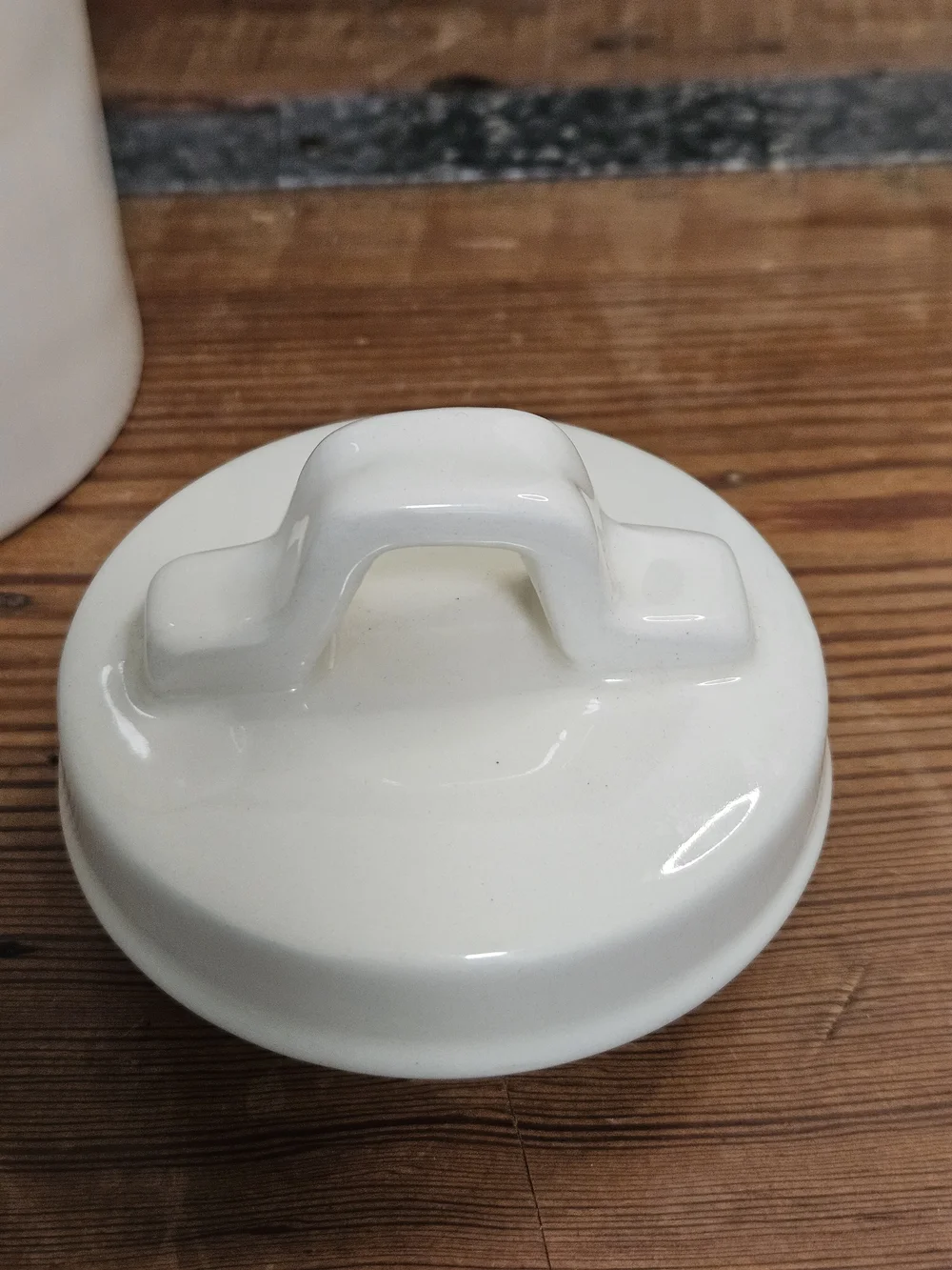 Rae Dunn Ceramic 'MIX' Canister - Cream Kitchen Storage